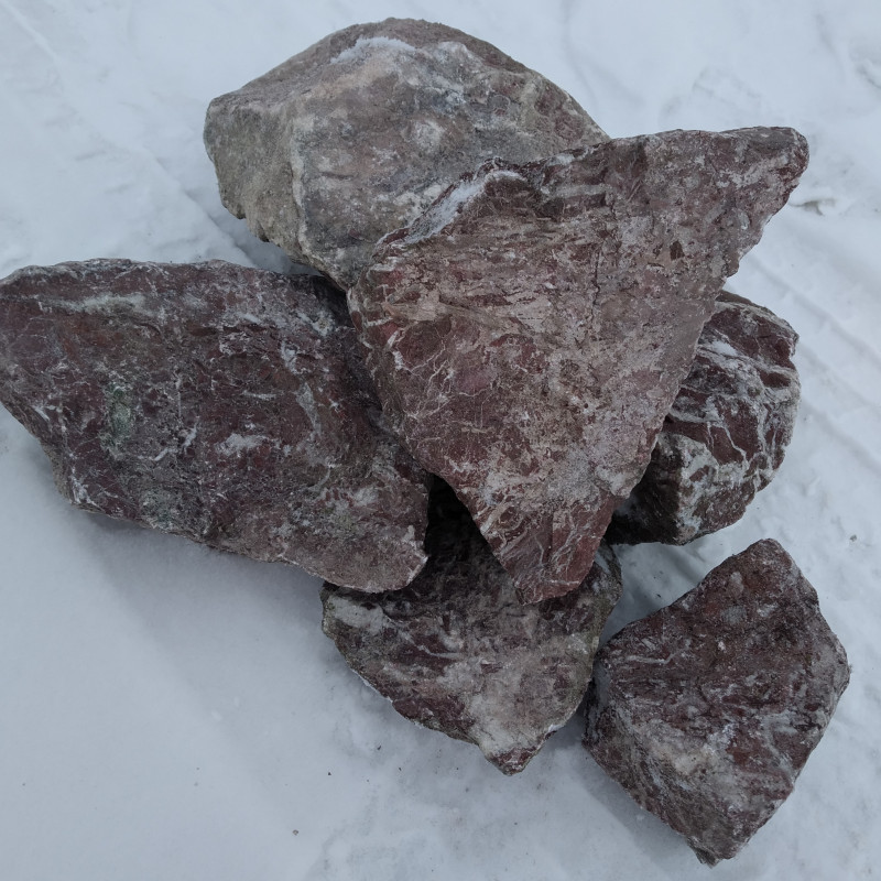 Bryłki purpurowo-białe